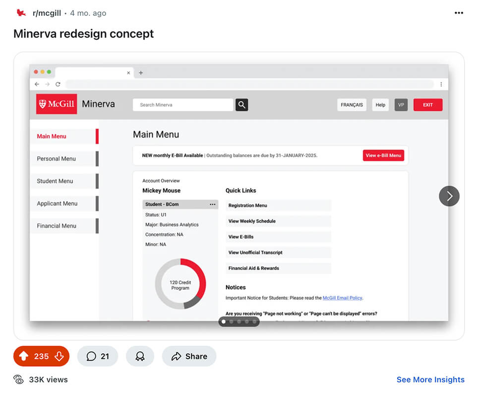 Initial Redesign Reddit 2
